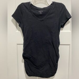 a:glow Maternity Classic Black Short Sleeve Tee